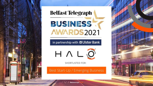 Halo - shortlisted in belfast telegraph business awards 2021 image